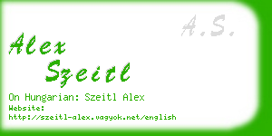 alex szeitl business card